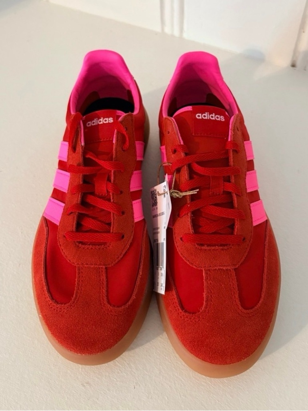 New Adidas Barreda Decode Youth Shoes - Size 6.5 US - Red/Pink - NWT